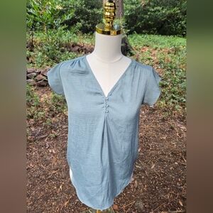 Maison D Amelie‎ Paris Elegant Light Blue Women's Top Size XS